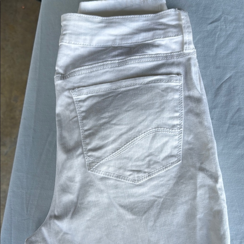NYDJ White Straight Leg Jeans